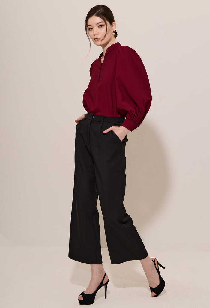 Smocked Back Pleat Trousers