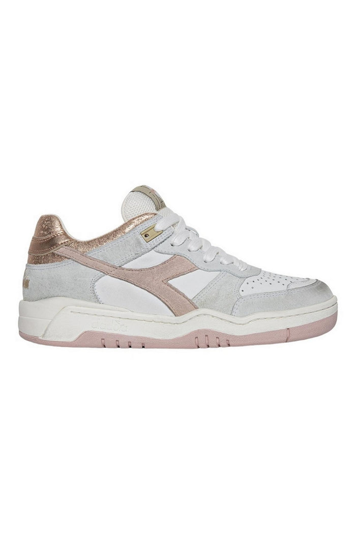 Sneakers donna b.560 grigio e rosa