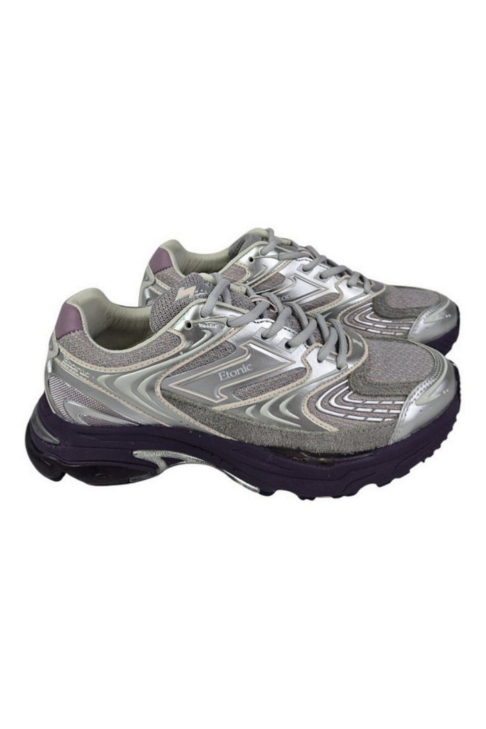 sneakers donna lilla e argento