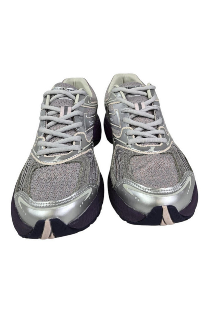 sneakers donna lilla e argento