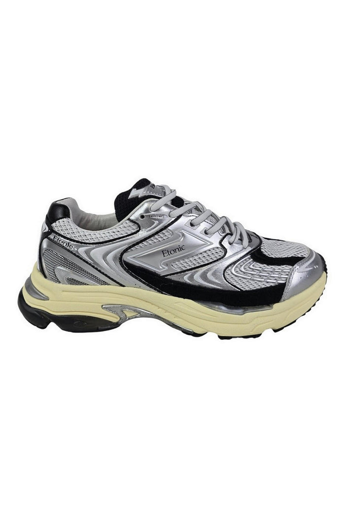 sneakers donna nero e argento