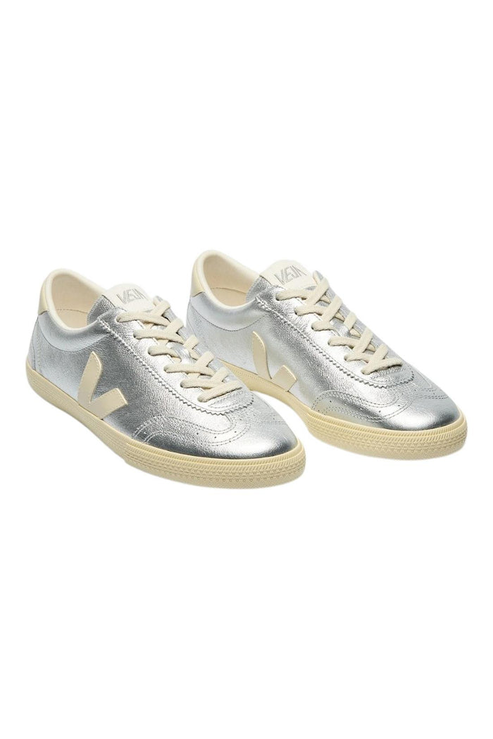sneakers donna volley argento
