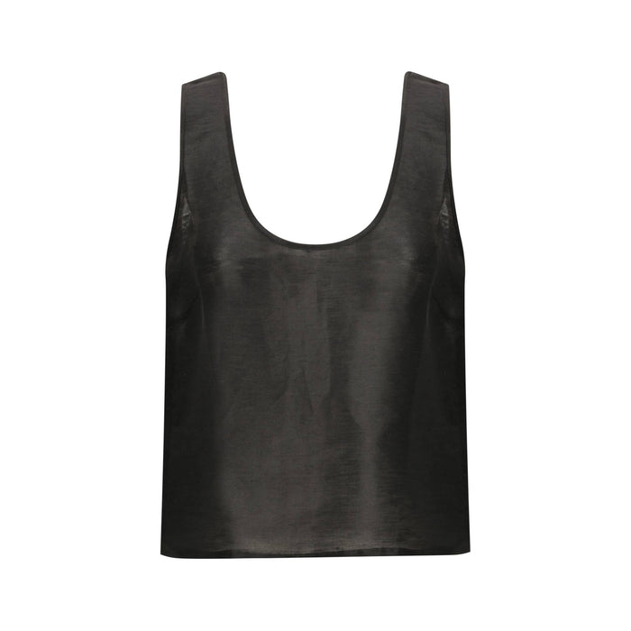 Sofia Cami Top in Noir - ANNIE.G