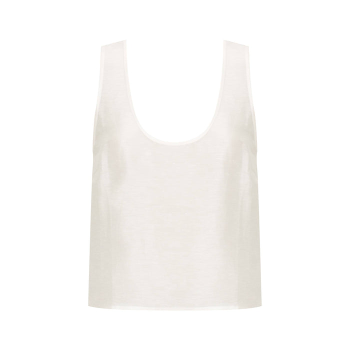 Sofia Cami Top in White - ANNIE.G