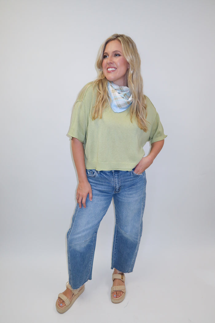 Soft Season Ribbed Drop Shoulder Sweater - The Pink Tulip Clothing