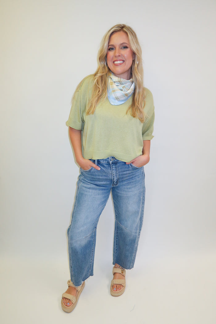 Soft Season Ribbed Drop Shoulder Sweater - The Pink Tulip Clothing