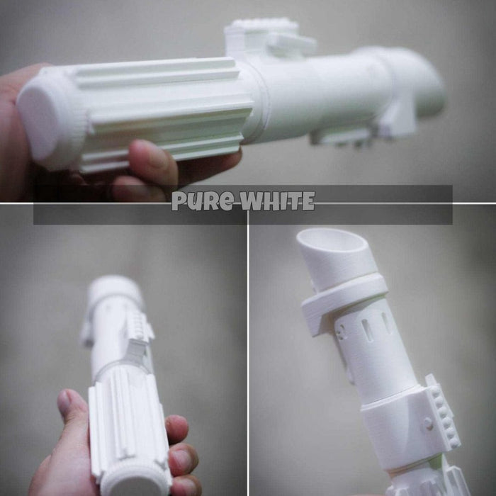 Pure white Star Wars bridal bouquet holder clean modern design