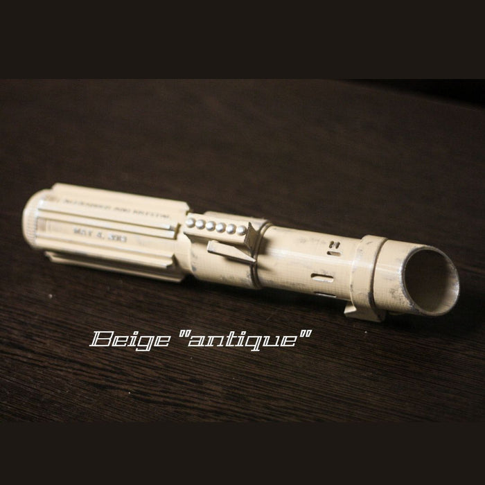 Beige antique Star Wars wedding bouquet holder lightsaber style