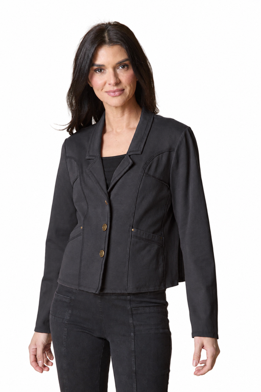 Stonewash Knit Denim South Side Jacket - 31521