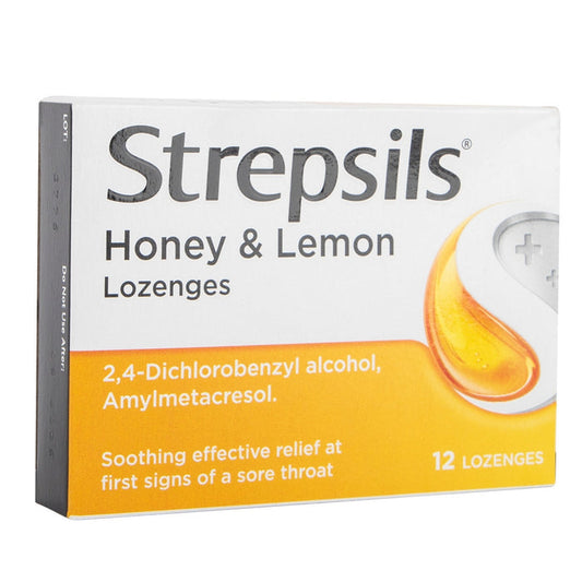 Strepsils Honey & Lemon Sore Throat Relief 12 Lozenges 261498