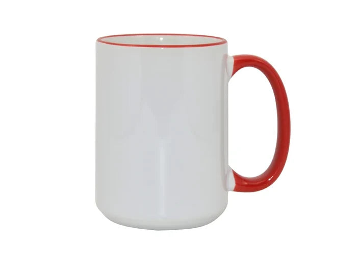 Sublimation 15oz Rim/Handle Mugs