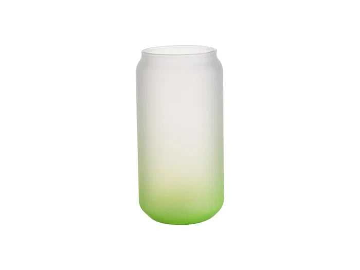 Sublimation 18oz/550ml Glass Mugs Gradient Green