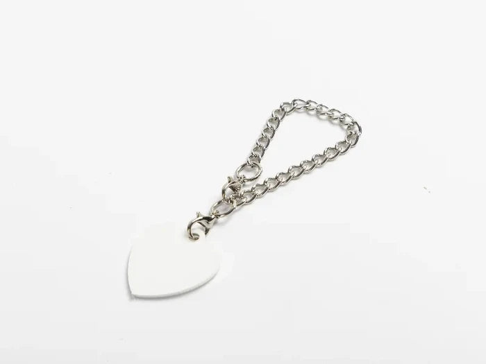 Sublimation Blank Aluminum Name Tag Ornament for Stanley Tumbler(2.5*2.6*0.14cm,Heart shape)