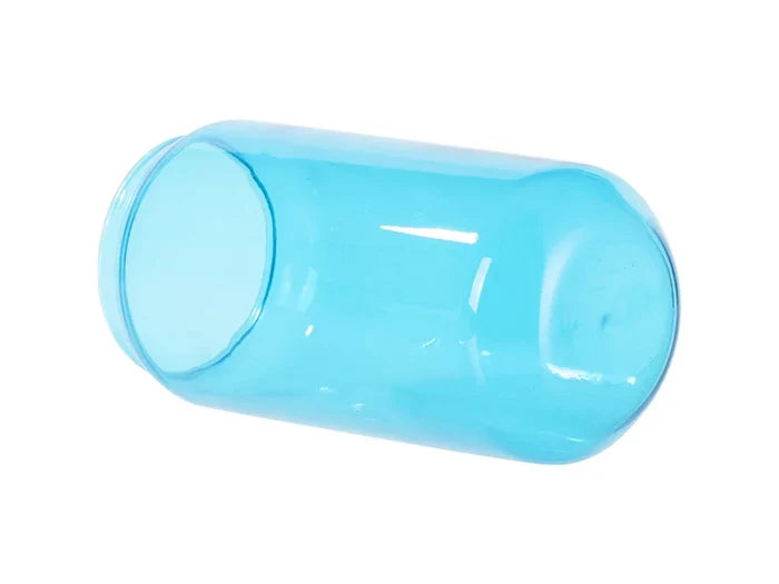 Sublimation Blanks 18oz/550ml Full Color Can Glass Mug with Straw(Blue)