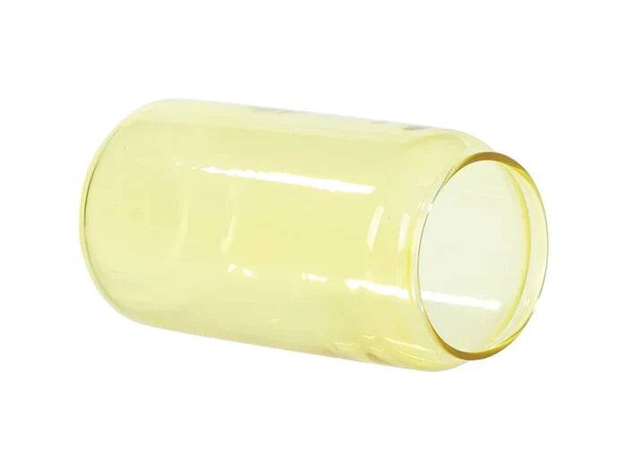 Sublimation Blanks 18oz/550ml Full Color Can Glass Mug with Straw(Yellow)