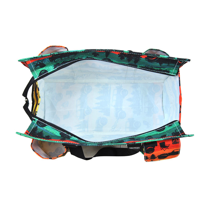 Sunset Expedition Zippered Caddy Organizer Tote Bag