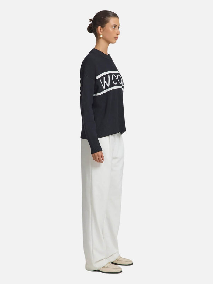 Supercross Knit - Black/Ivory Tops Viktoria & Woods