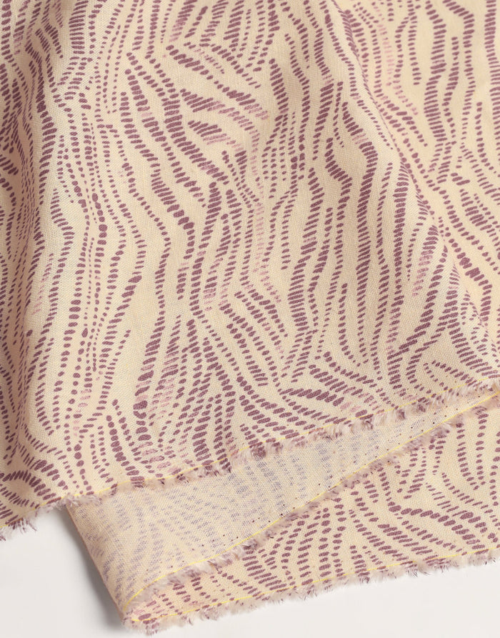 Sya Off White Linen Viscose LivaEco Fabric, Atelier Brunette