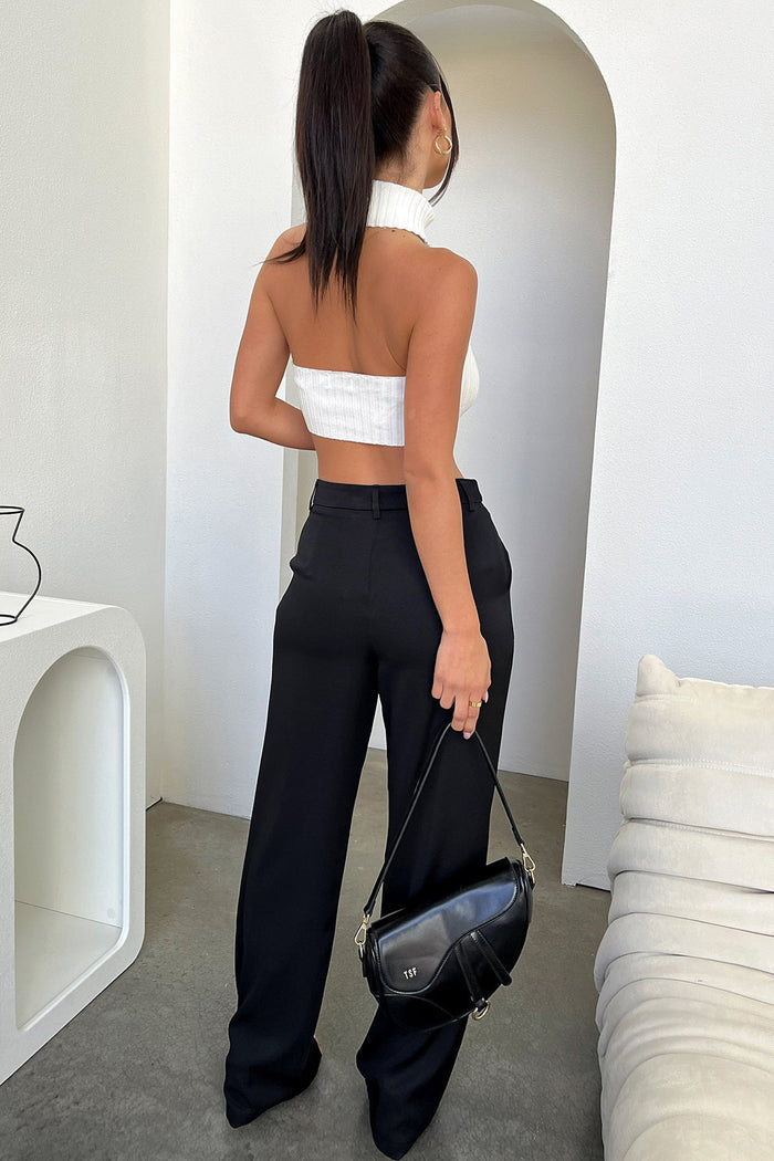 Sylvie Knit Crop - White