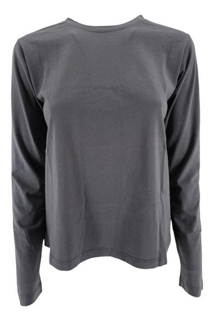 t-shirt donna a scatola grigia