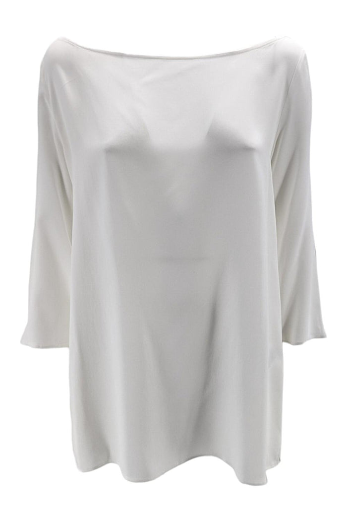 t-shirt donna manica 3/4 avorio