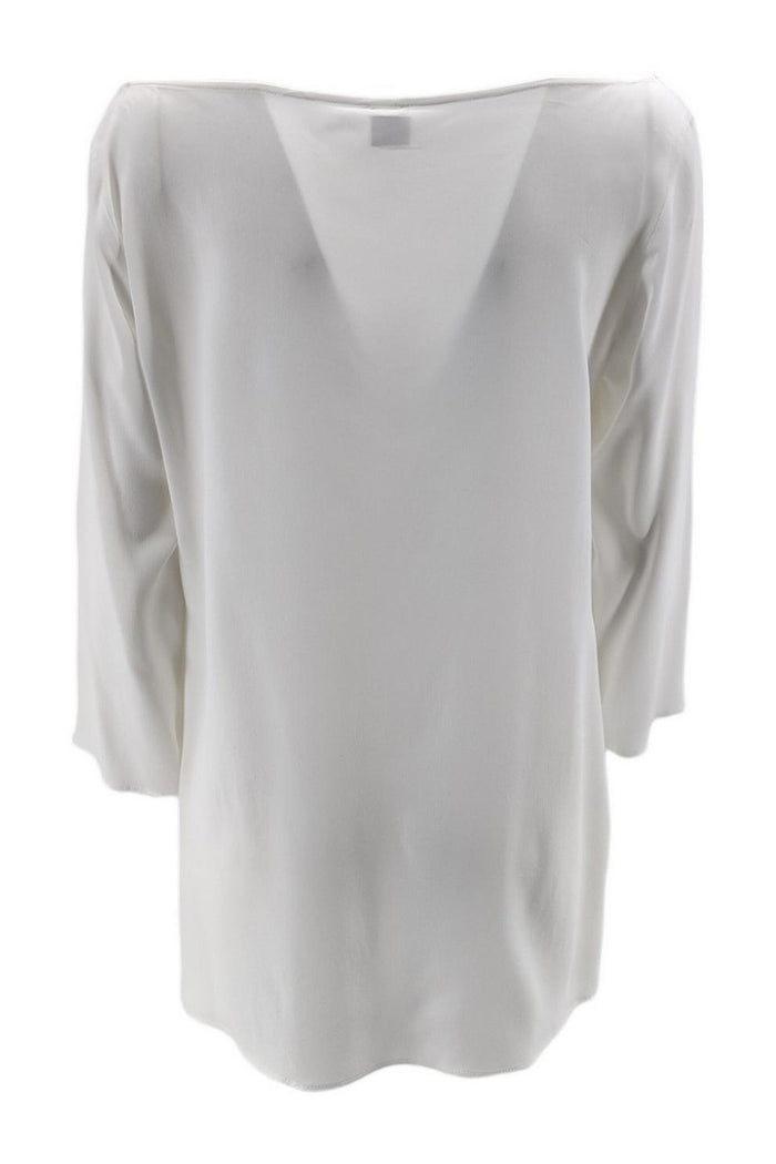 t-shirt donna manica 3/4 avorio
