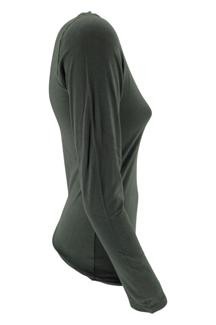 t-shirt donna manica lunga militare