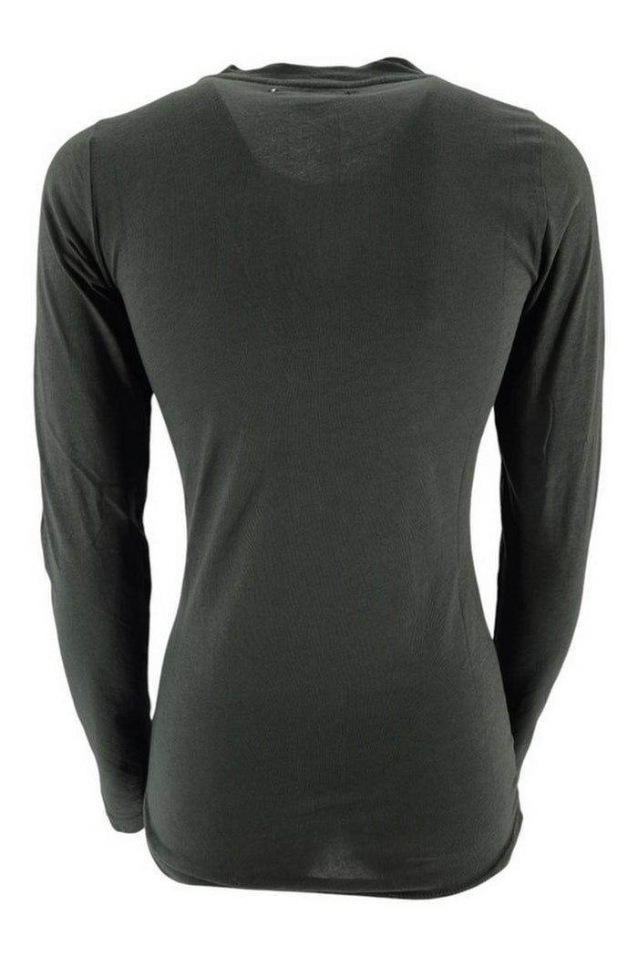 t-shirt donna manica lunga militare