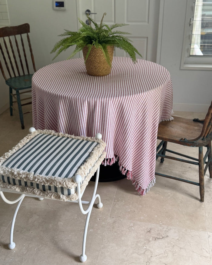 Tablecloth Cotton Square in Natural - ANNIE.G