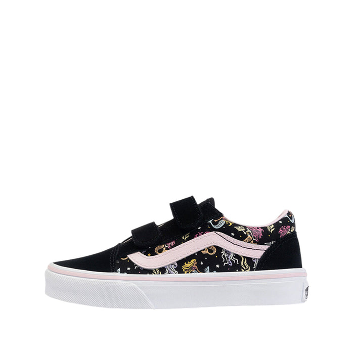 Tennis Old Skool para niña color negro