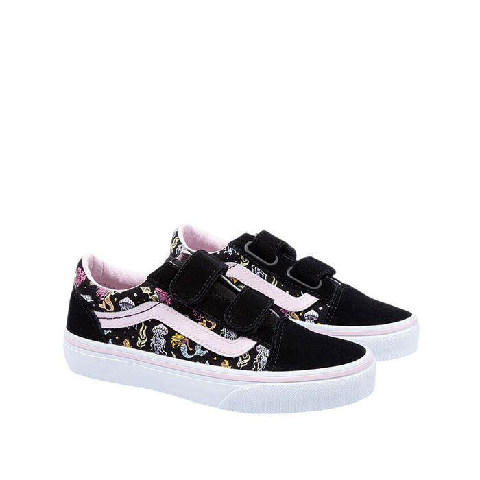 Tennis Old Skool para niña color negro