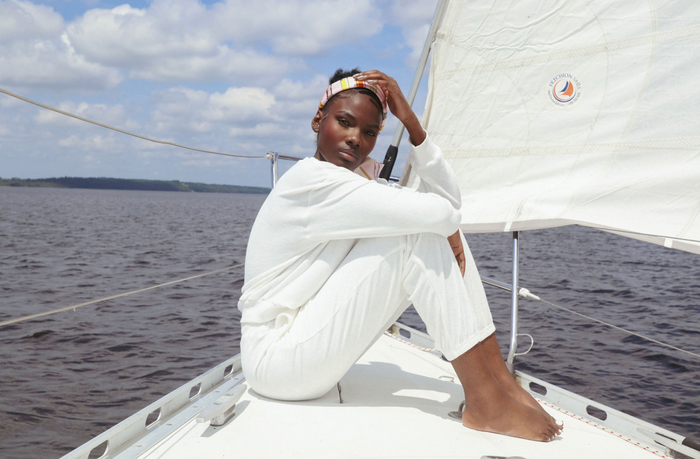 The Terry Lounge Pant White