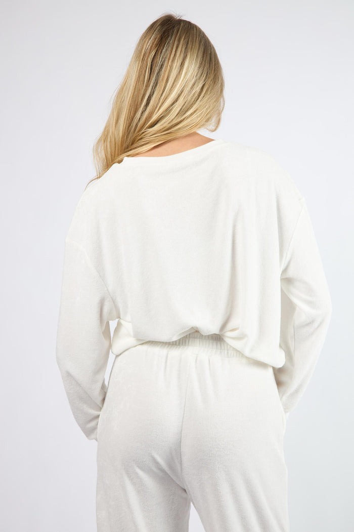 The Terry Lounge Pant White