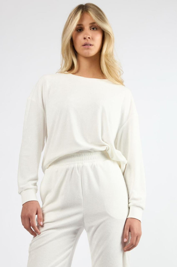The Terry Lounge Top White