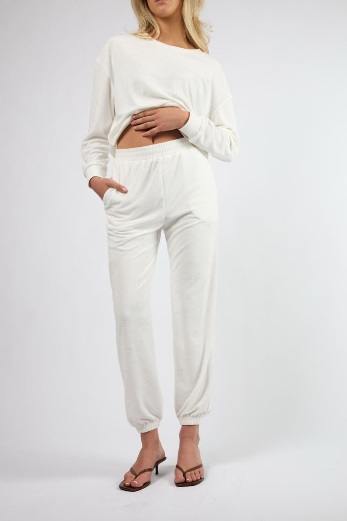 The Terry Lounge Top White