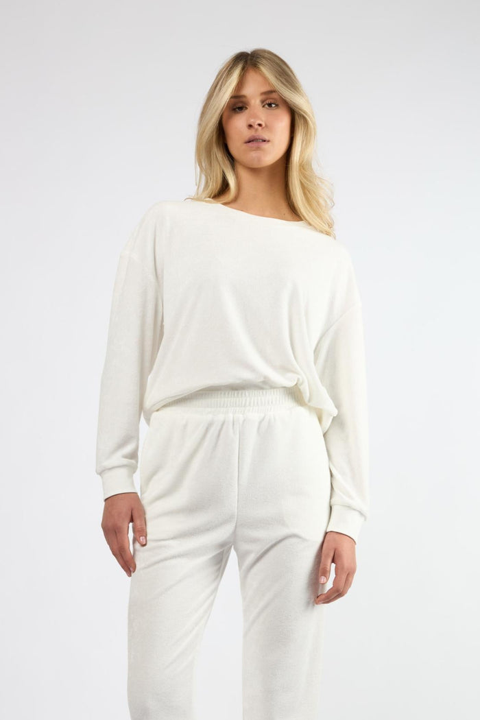 The Terry Lounge Top White