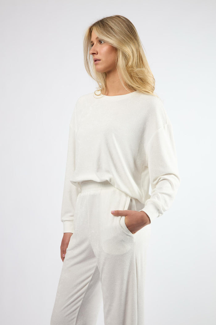 The Terry Lounge Top White