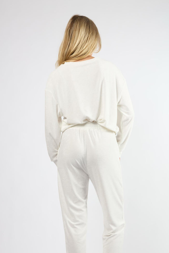 The Terry Lounge Top White