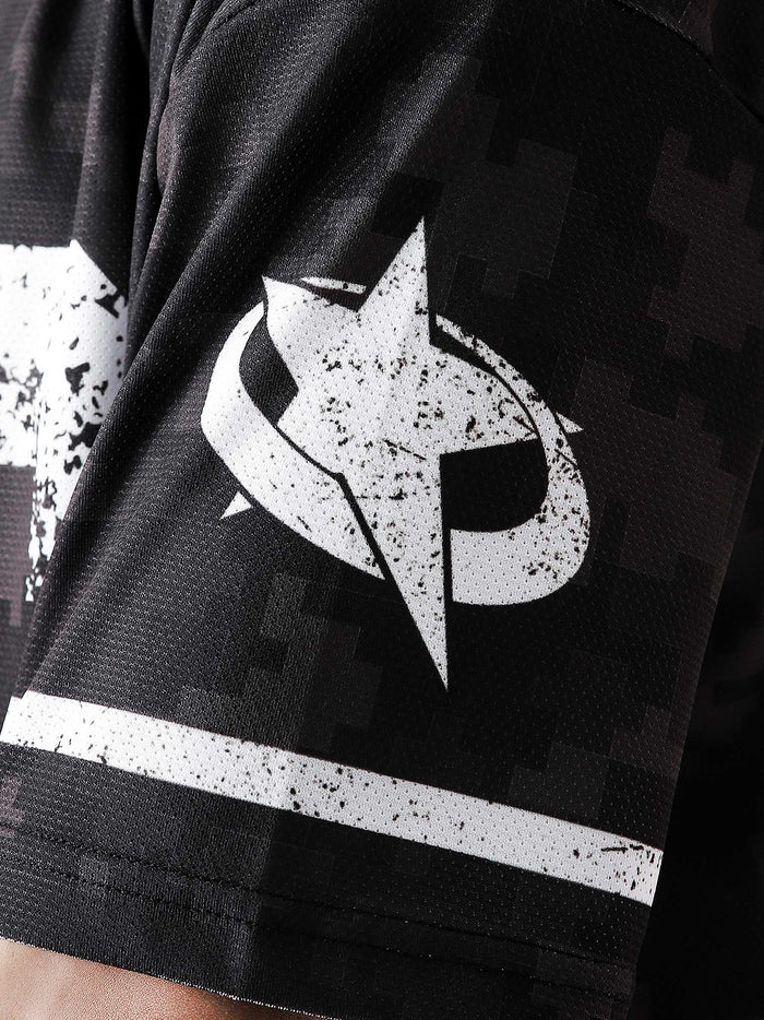 TIMELESS basketball jersey flat lay black white camo oversized mesh Pakistan – GROOVY