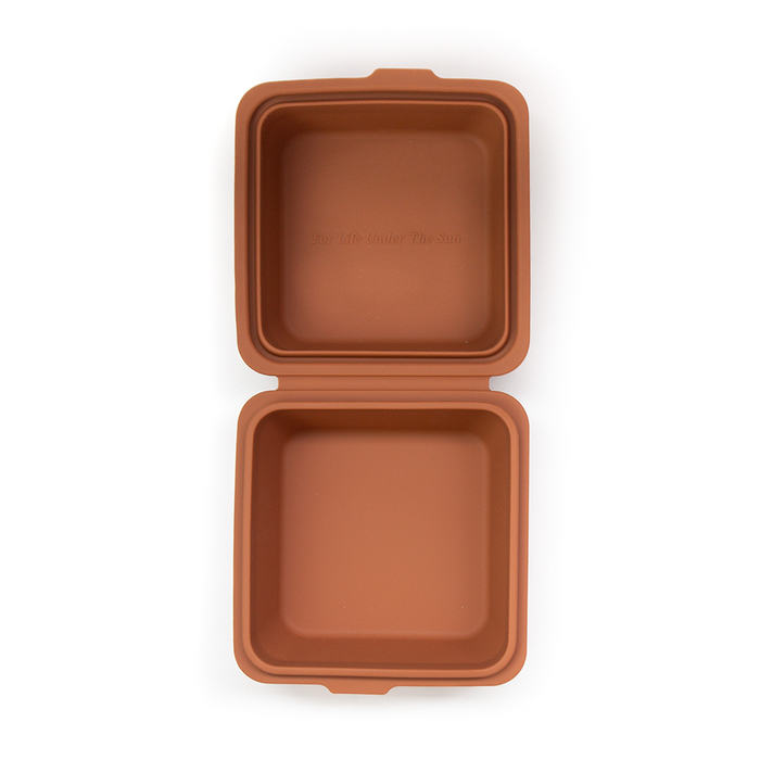 Go-For-Zero-Australia-Togo-Sun-Australia-Reusable-Silicone-Burger-Box-Terracotta-Open