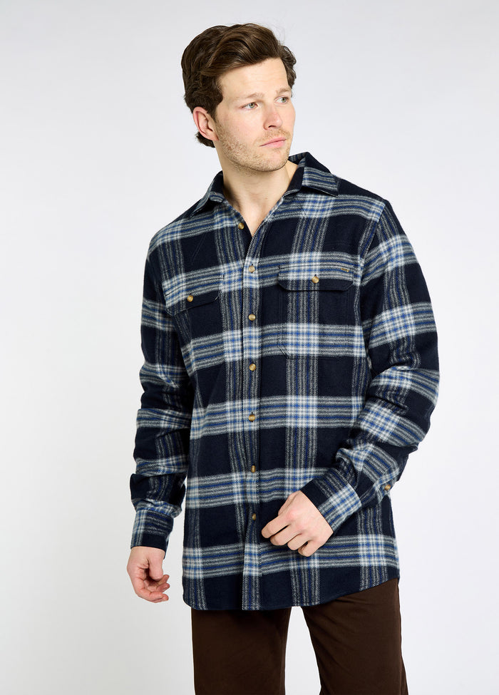Townley Men’s hunting check shirt - Indigo