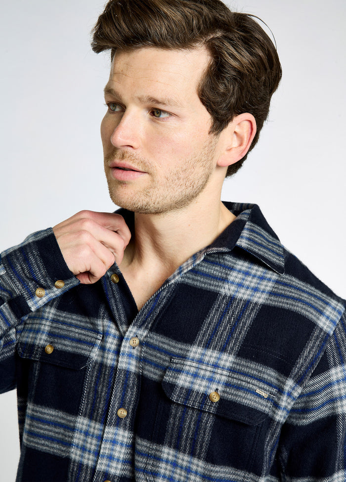 Townley Men’s hunting check shirt - Indigo