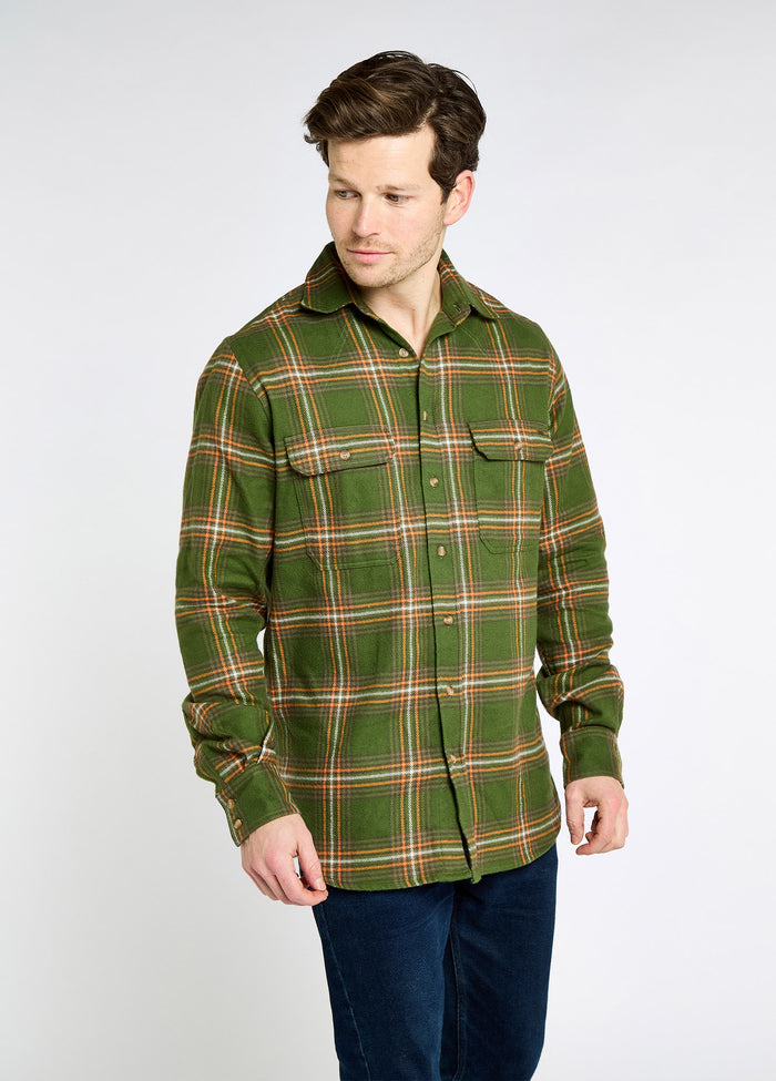 Townley Men’s hunting check shirt - Olive