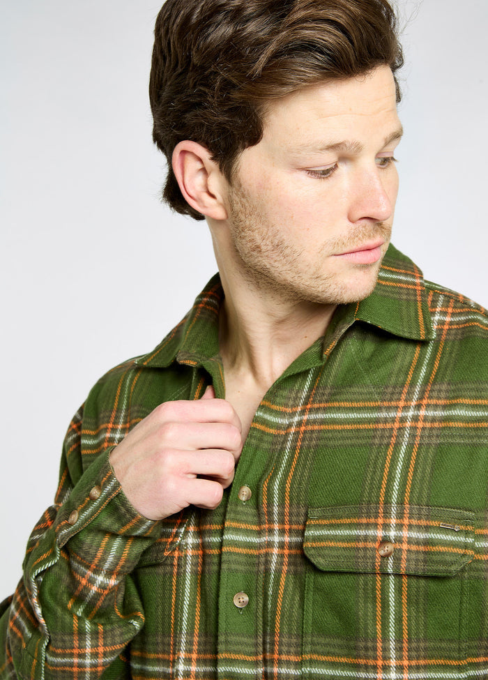 Townley Men’s hunting check shirt - Olive