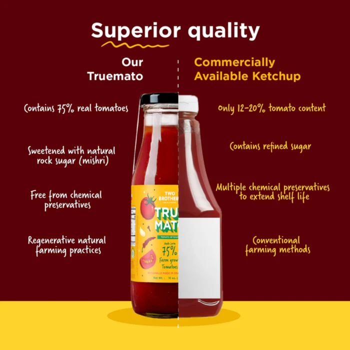 Two Brothers TRUEMATO Tomato Ketchup 283g