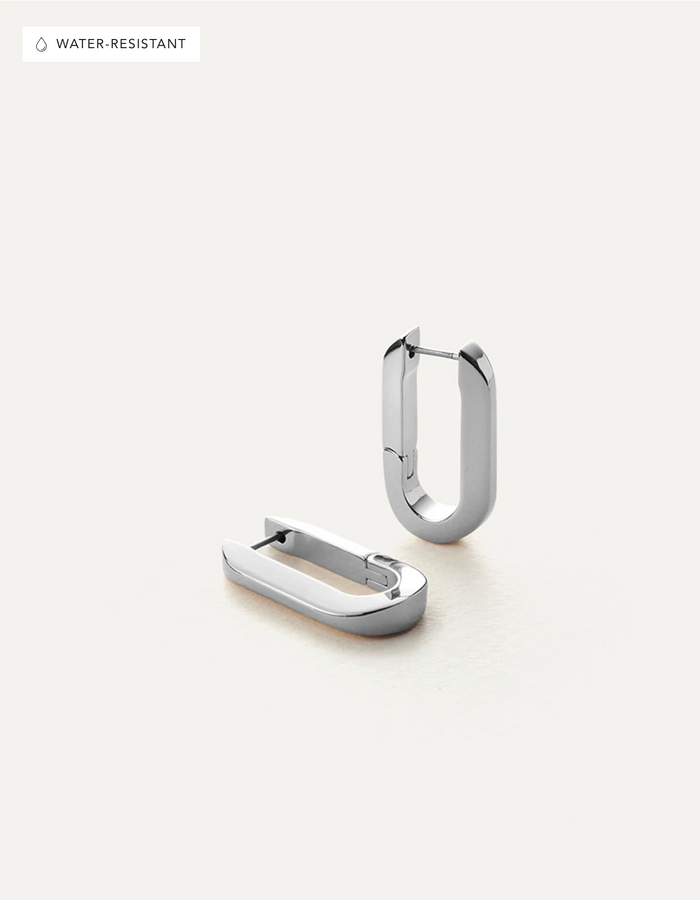 U-link Earrings - Platinum