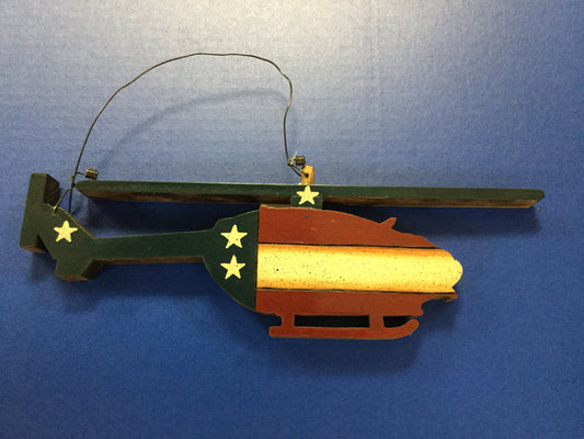 UH-72 Lakota Helicopter Americana Wooden Wall Art