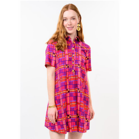 Uncle Frank DRESS PLAID SHIFT DRESS