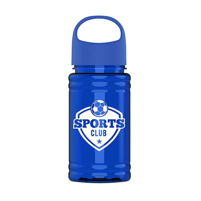 UpCycle Mini 16 oz. rPET Bottle with Oval Crest Lid, Screen Print