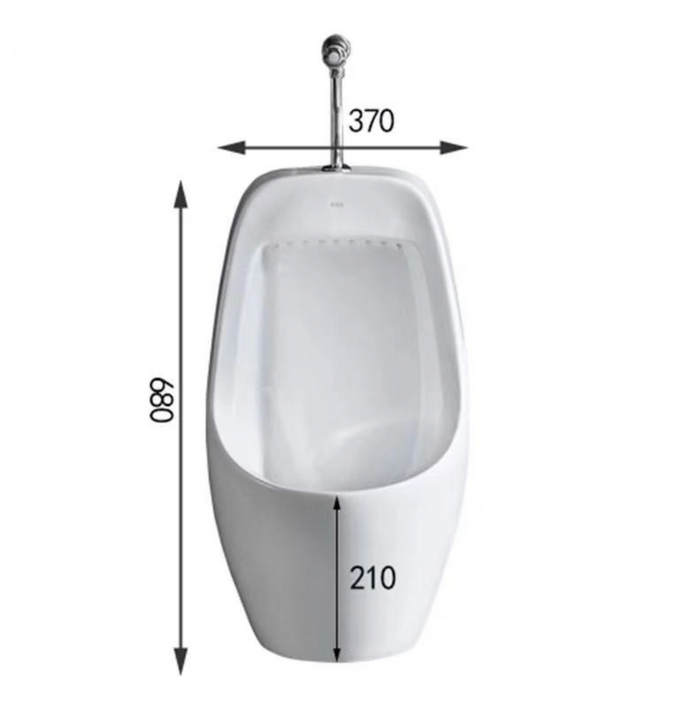Urinals - ceramic shallow open bowl